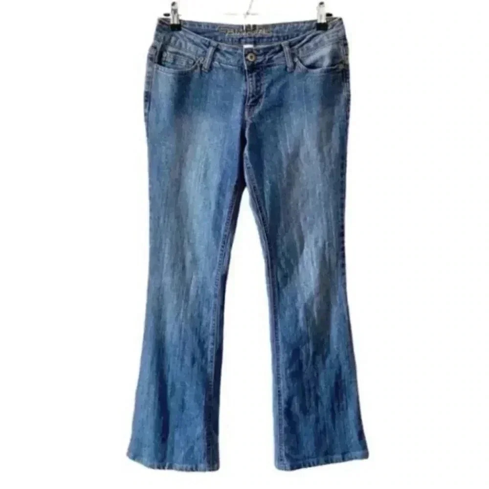Vintage Bluenotes Low Rise Baby Bootcut Jeans Y2K Mid Blue Denim Size 26 - Picture 2 of 16